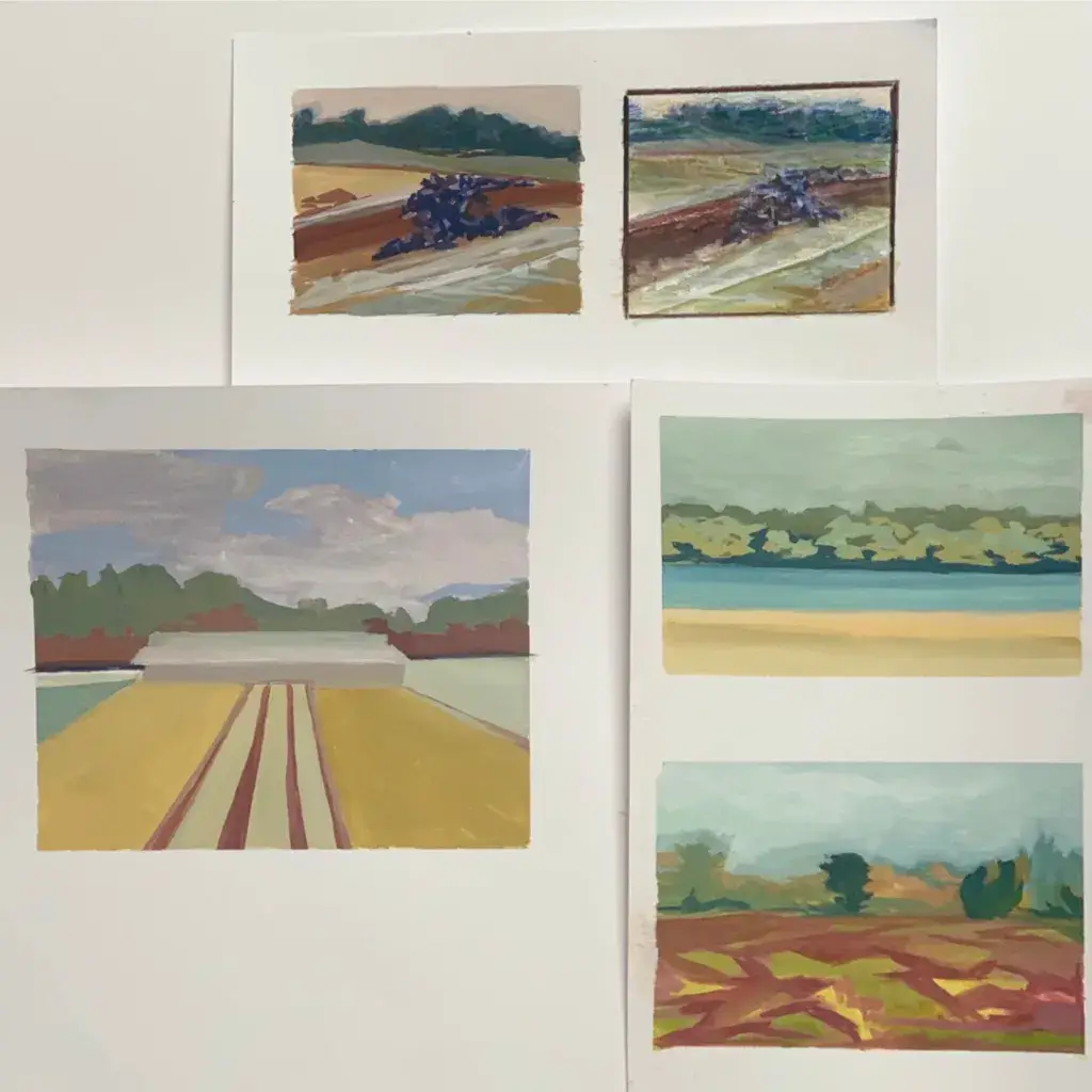 harmonies du paysage - production d'élève