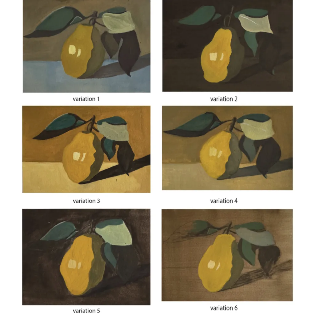 Variations de primatures - réalisation d'élève