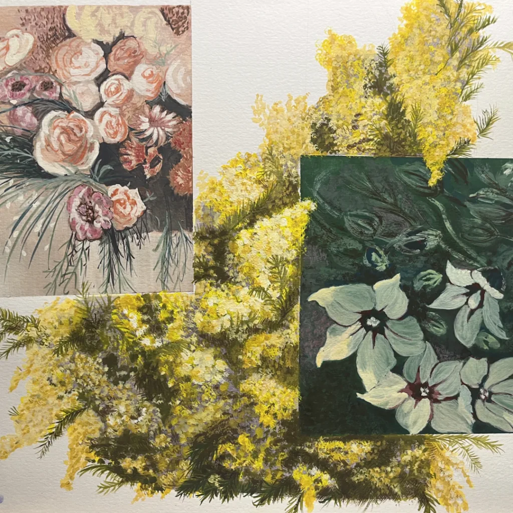 Fragmentations et motifs - réalisation d'élève