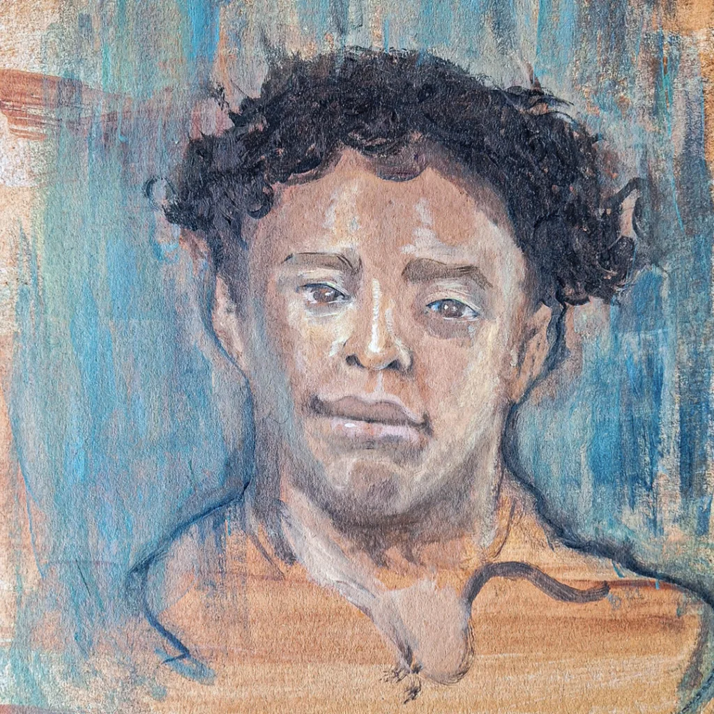 Registres et technique mixte - réalisation d'élève