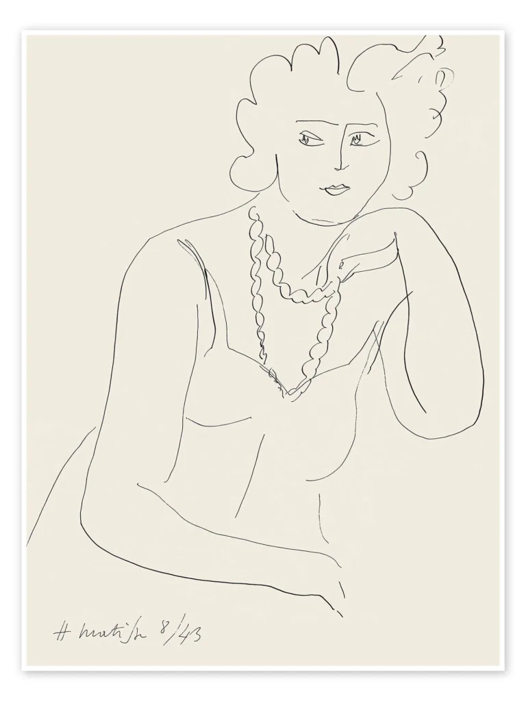 Henri Matisse dessin à la ligne