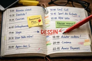 le bon rythme pour apprendre à dessiner