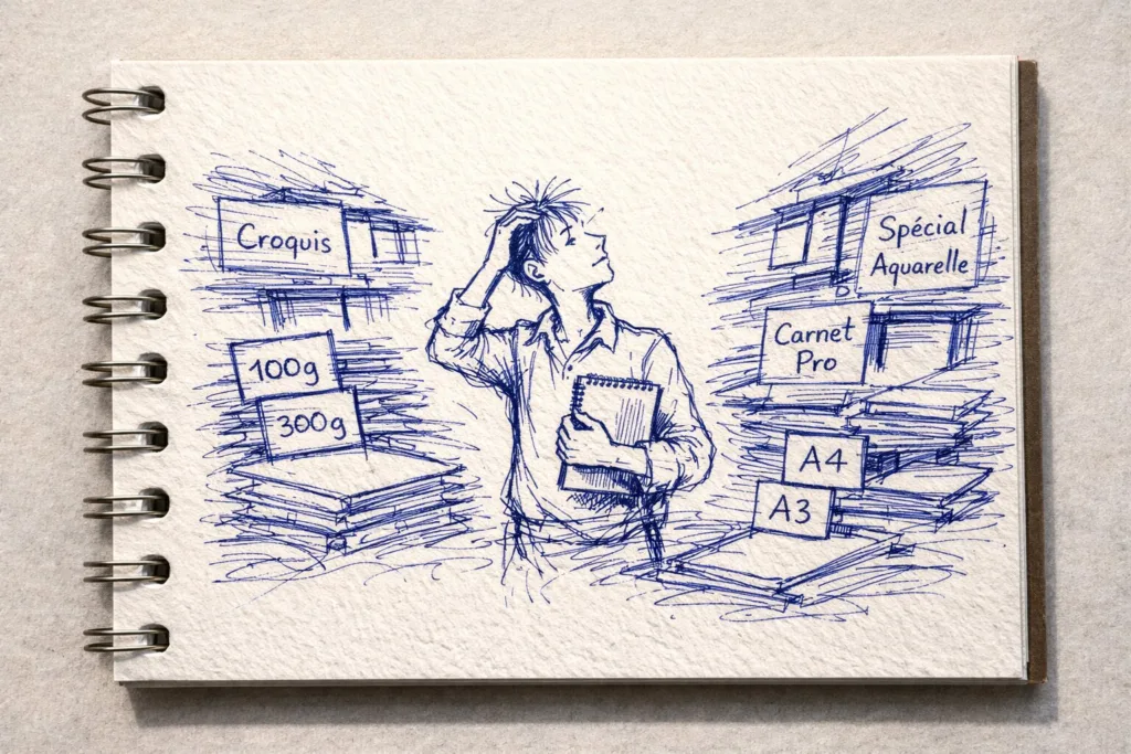 la question qui tue : quel papier correspond à mes besoins en matière de dessin ?