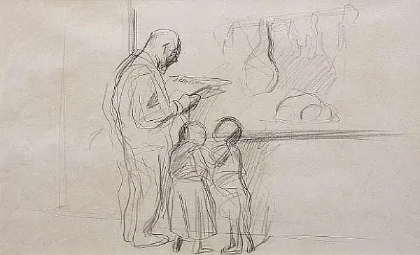 un beau croquis ne dépend pas forcément de la qualité du papier