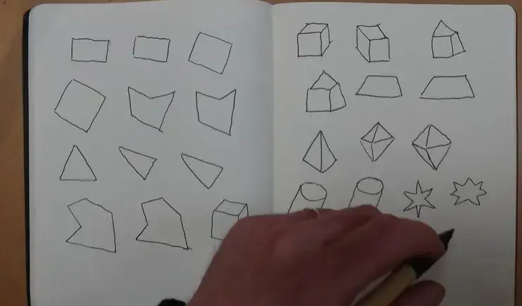 dessiner de petites formes géométriques