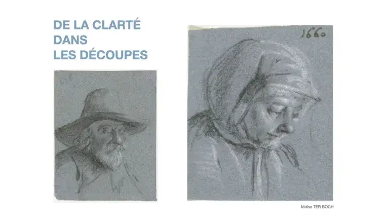 deux illustrations relatant l'intérêt de l'utilisation du papier teinté en dessin