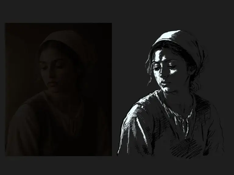 un pepier à dessiner trop sombre produit le problème inverse du papier blanc