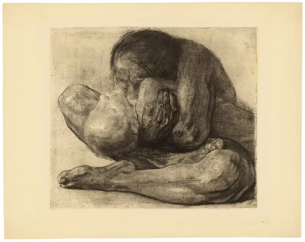 Kathe Kollwitz mère et enfant mort