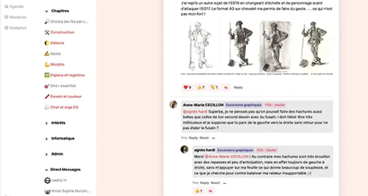 abonnement cours de dessin