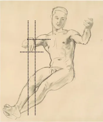 dessiner corps raccourci