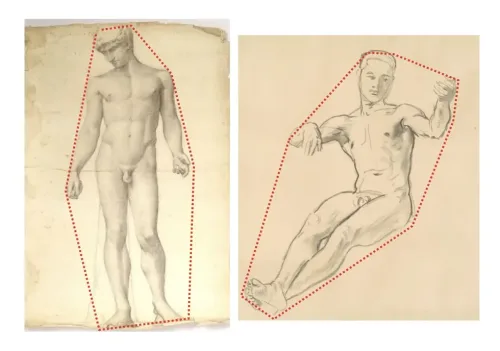 dessiner corps raccourci