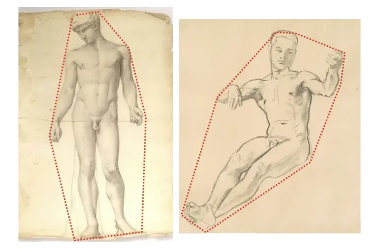 dessiner corps raccourci